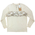 North River Henley Shirt Mens L Oyster Cotton Graphic Hunting Rifle NWT - take2supply