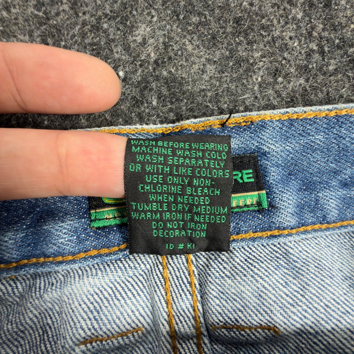 John Deere Y2K Carpenter Shorts Kids 12 Blue Denim NWT Stone Wash Workwear Denim - take2supply