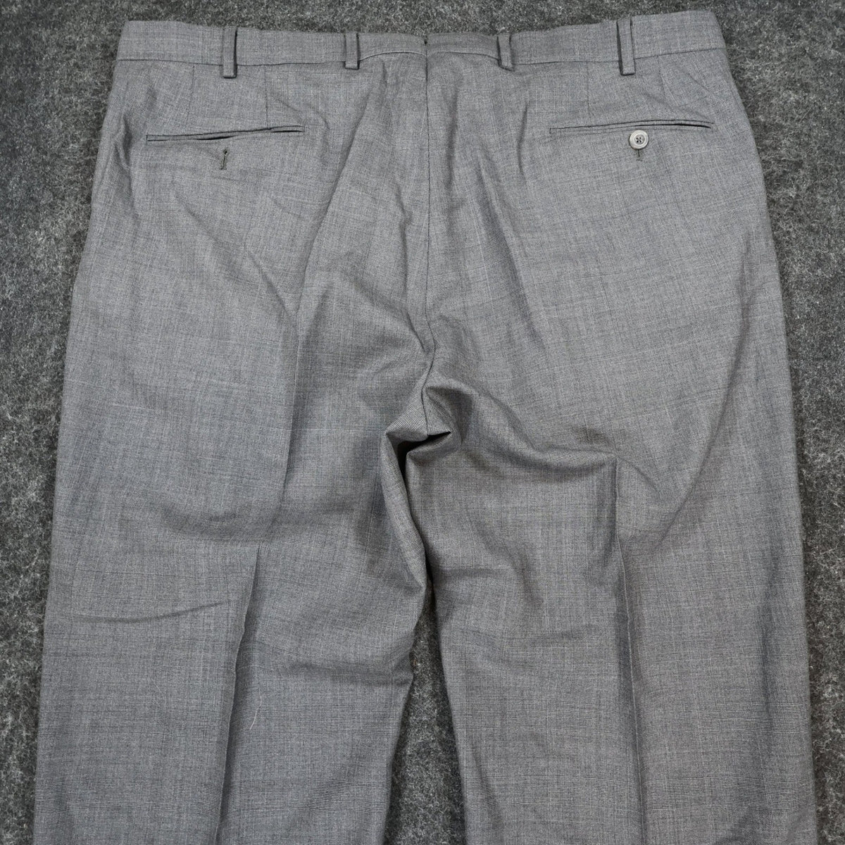 J. Hilburn Dress Pants Mens W42 Grey Wool Vitale Barberis Canonico Slacks - take2supply