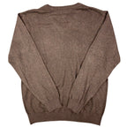 F/X Fusion V-Neck Sweater Mens M Brown Heather Cotton Blend NWT - take2supply