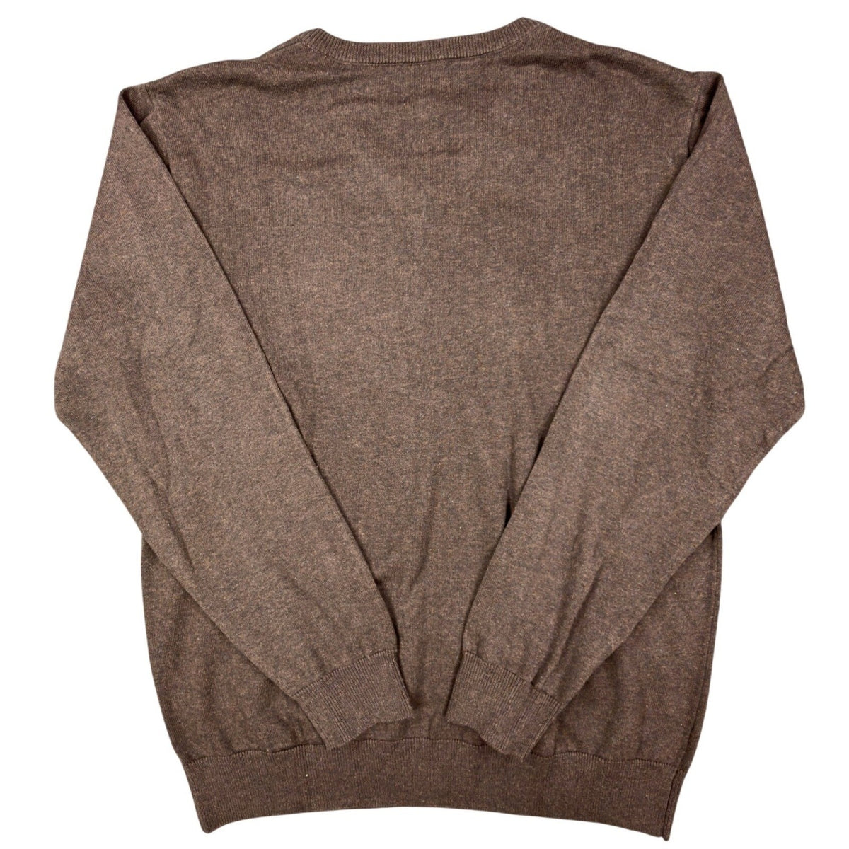 F/X Fusion V-Neck Sweater Mens M Brown Heather Cotton Blend NWT - take2supply