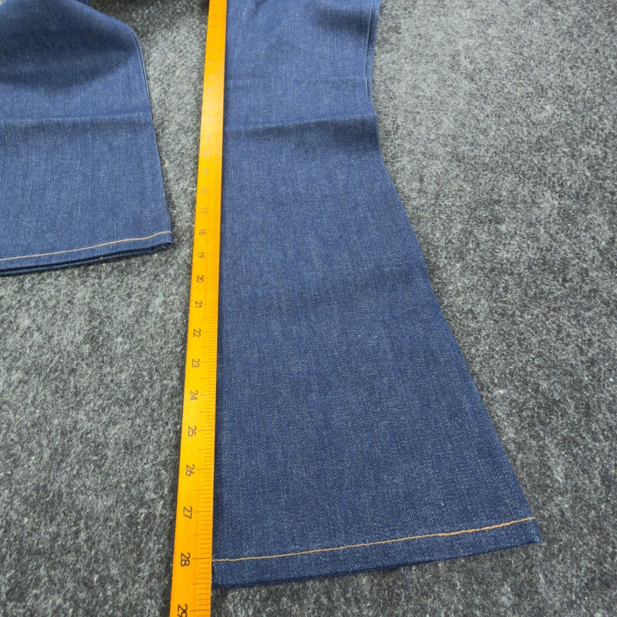 Key Vintage 70s Flare Jeans Boys 16 Reg W 27 L 29 Blue Cotton Deadstock NWT - take2supply
