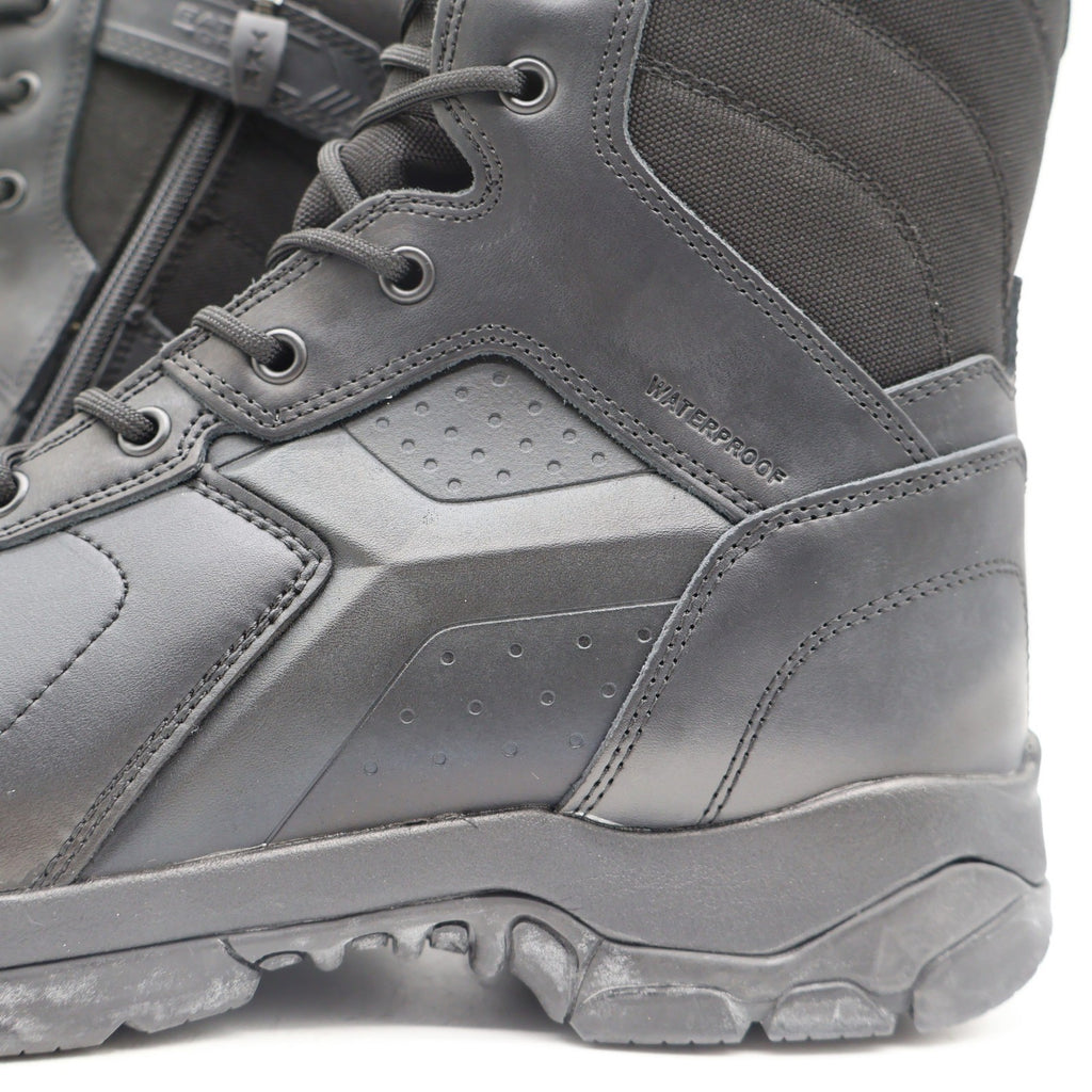 Battle Ops Tactical Boot Mens 11 8-Inch Side-Zip Waterproof Composite Toe Black - take2supply