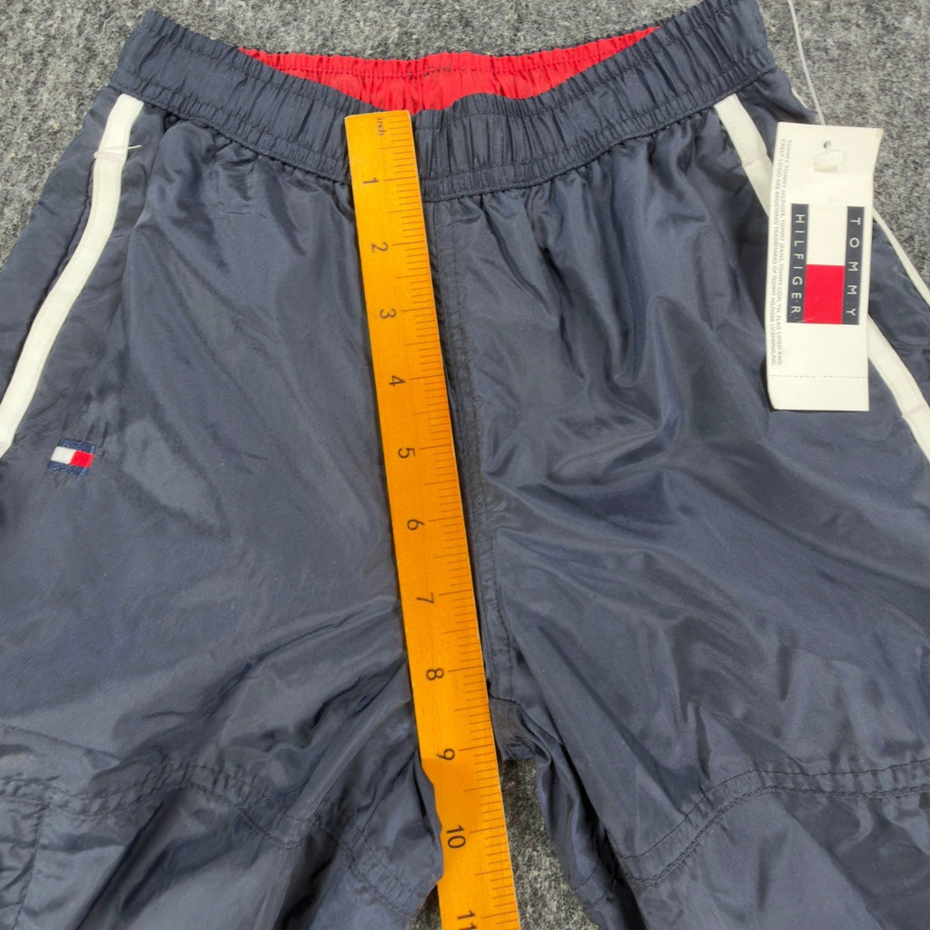 Tommy Hilfiger Y2K Windbreaker Track Pants Kids 4 Navy Blue Nylon NWT Vintage - take2supply