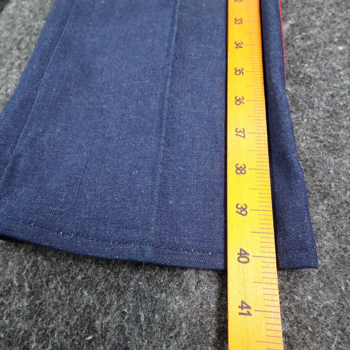 Vintage Young Maverick Jeans Girls 12 Blue Red Piping Elastic Waist USA NWT NOS - take2supply