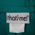 That's Me! Vintage 90s Nautical Short Set Womens M 9/10 Teal Green Deadstock NWT - take2supply