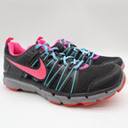Nike Flex Trail 2 Womens 7 Black Pink Foil Gamma Blue Running Shoes 616681-001 - take2supply