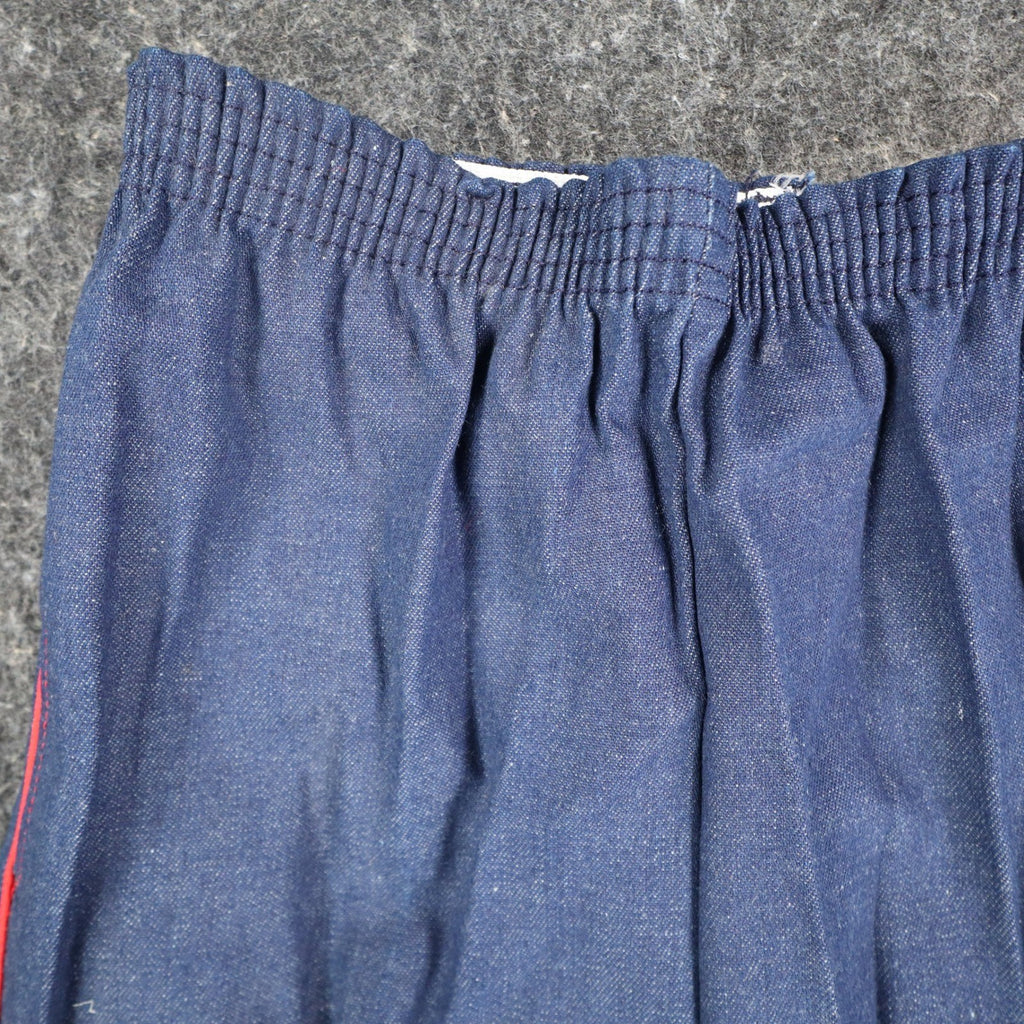 Young Maverick Vintage Girls 12 Blue Red Stripe Flare Jeans NWT - take2supply
