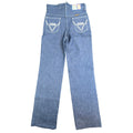 Young Maverick Girls 10 Blue Cotton Blend Straight Leg Embroidered Jeans - take2supply