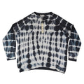 She + Sky Waffle Knit Top Medium NWT Navy White Tie Dye Thermal Raglan SS2467 - take2supply