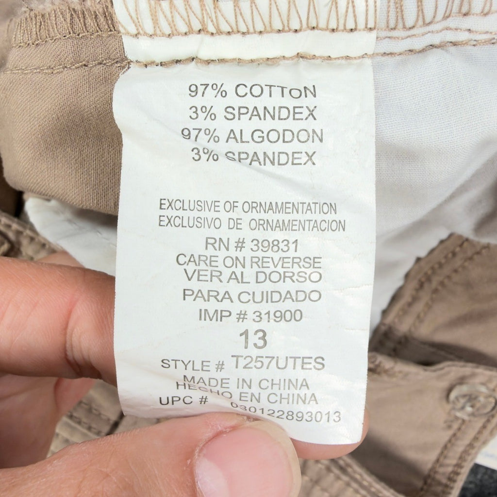 Jolt Y2K Flare Leg Trousers Juniors 13 Khaki Cotton Blend NWT - take2supply