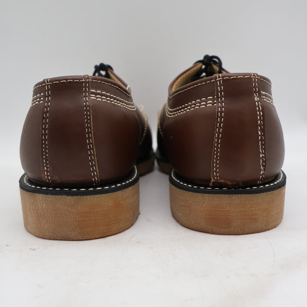 Cedar Crest Service Shoes Mens 6.5 Brown Leather Vintage Moc Toe Oxford Work - take2supply
