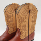 Durango Western Boots Kids Size 3 D Vintage 2004 Brown Tan Leather Lil Legends - take2supply