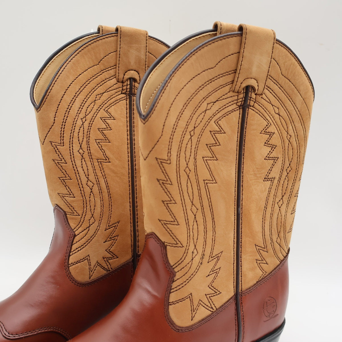 Durango Western Boots Kids Size 3 D Vintage 2004 Brown Tan Leather Lil Legends - take2supply