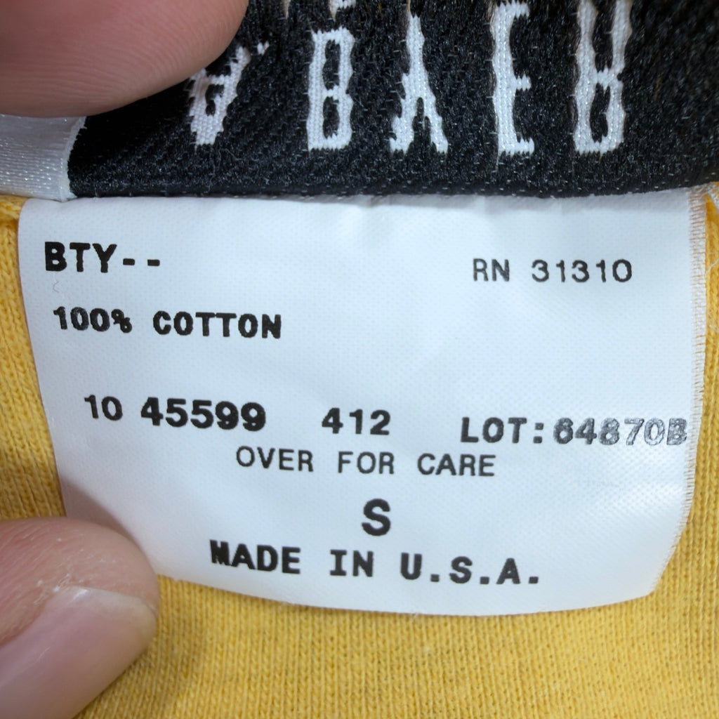 A. Byer Y2K Polo Shirt Womens Small Yellow Cotton Deadstock NWT Made in USA - take2supply
