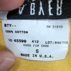 A. Byer Y2K Polo Shirt Womens Small Yellow Cotton Deadstock NWT Made in USA - take2supply