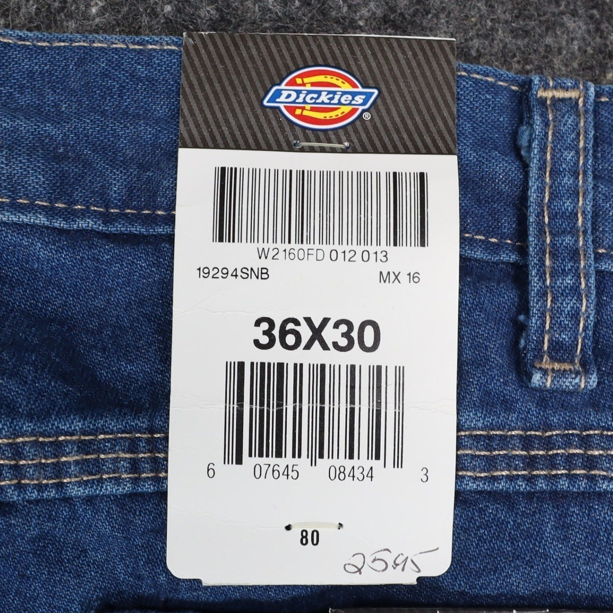 Dickies Carpenter Jeans Mens 36x30 Relaxed Fit Indigo Blue Cotton Workwear NWT - take2supply