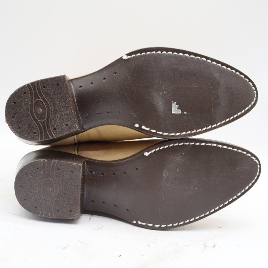 Laredo Western Boots Kids 4.5 D Vintage Natural Tan Leather Cowboy 28-01715 NAT - take2supply
