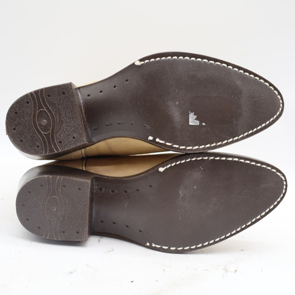 Laredo Western Boots Kids 4.5 D Vintage Natural Tan Leather Cowboy 28-01715 NAT - take2supply
