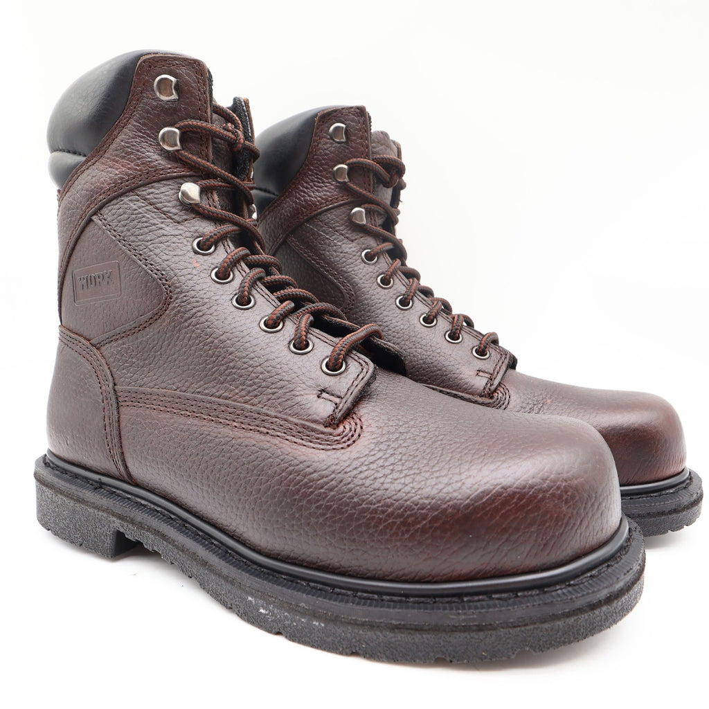 Worx By Red Wing Steel Toe Work Boots Mens 8.5 Brown Leather 5526 NIB - take2supply