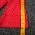 Erin London Womens S Red Cotton Hooded Pullover 3/4 Sleeve Top NWT - take2supply