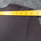Peanut Butter & Jelly Women XL Brown Cotton Christmas Sleigh Long Sleeve Top - take2supply
