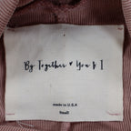 By Together You & I Tunic Top Womens Small Mauve Ribbed Mock Neck Flowy USA - take2supply