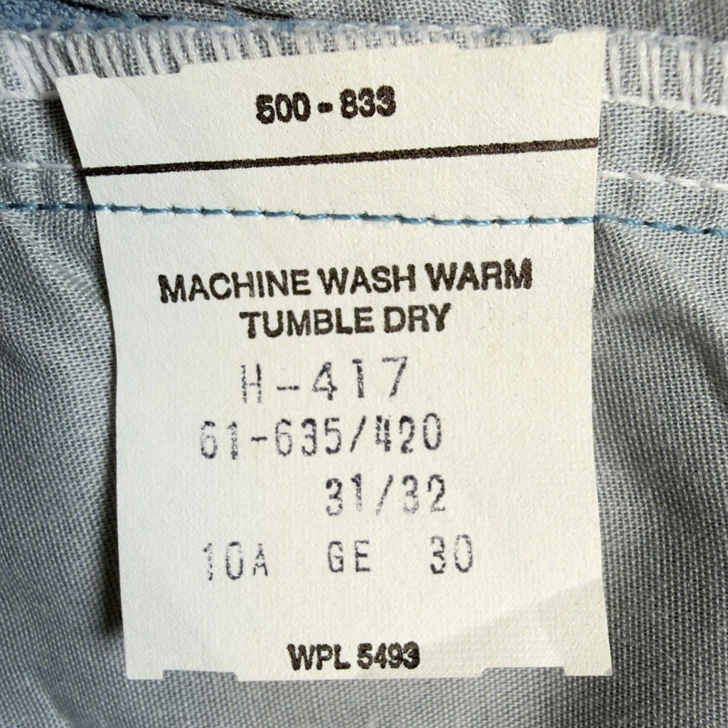 Dee Cee 70s Dress Pants Mens 31x32 Light Blue Stretch Polyester Vintage NEW - take2supply