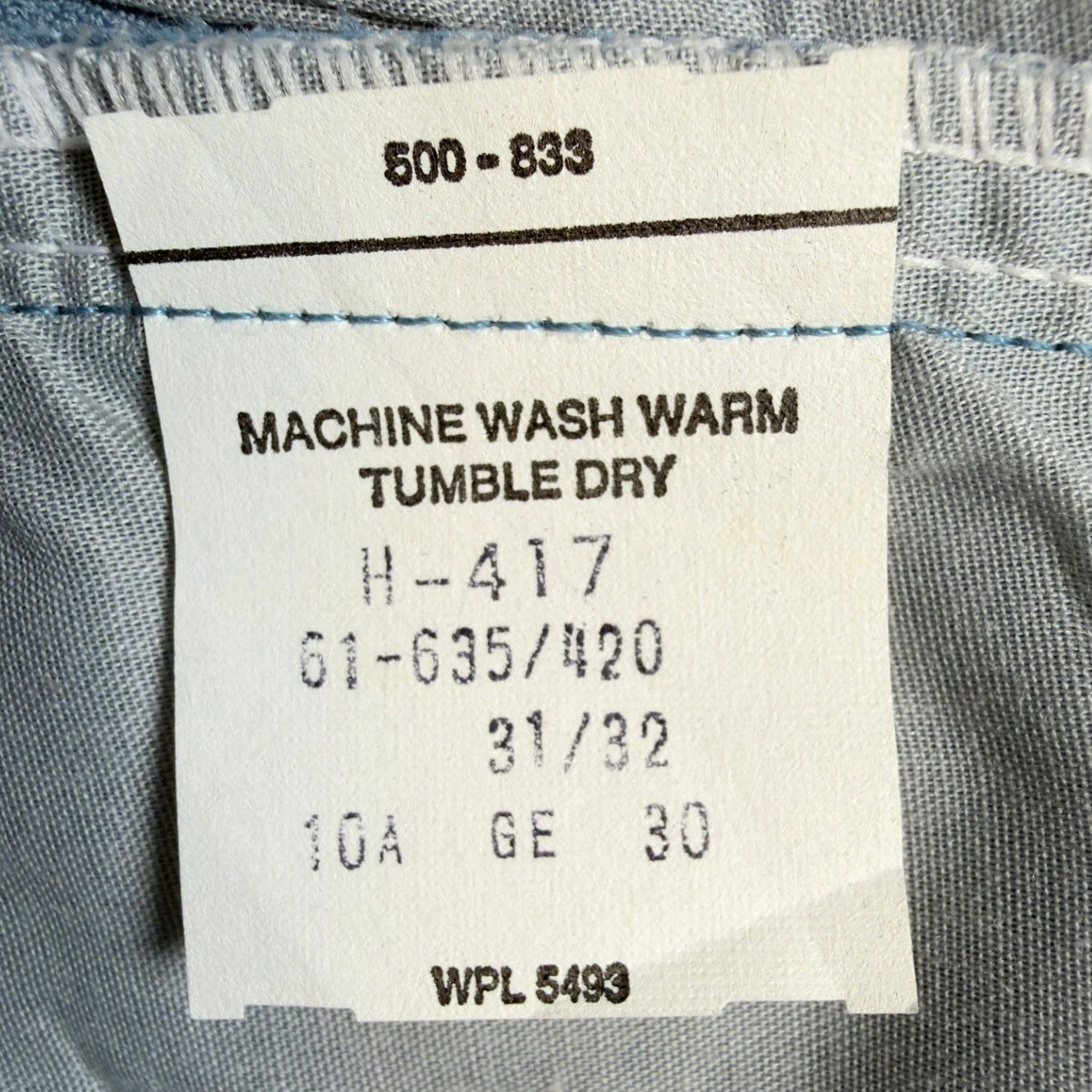 Dee Cee 70s Dress Pants Mens 31x32 Light Blue Stretch Polyester Vintage NEW - take2supply