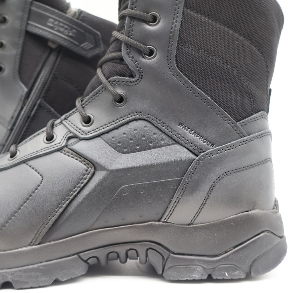 Battle Ops BOPS8001 Tactical Boot Mens 12 M/W Waterproof Side-Zip Black Leather - take2supply