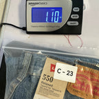 Levi's Vintage 80s 550 Jeans Boys Size 8 Husky Blue Denim Tapered NOS - take2supply