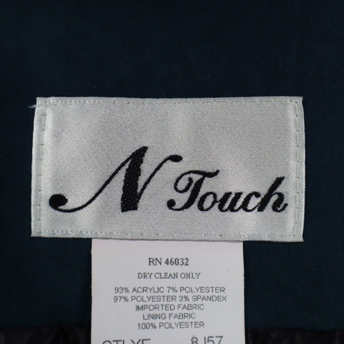 N Touch Skirt Suit Set Women 10 Teal Blue Multi Boucle Jacket & Midi Skirt NWT - take2supply