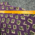 Wrangler Vintage 90s Button Down Shirt Mens M Purple Cotton NWT Rugged Wear - take2supply