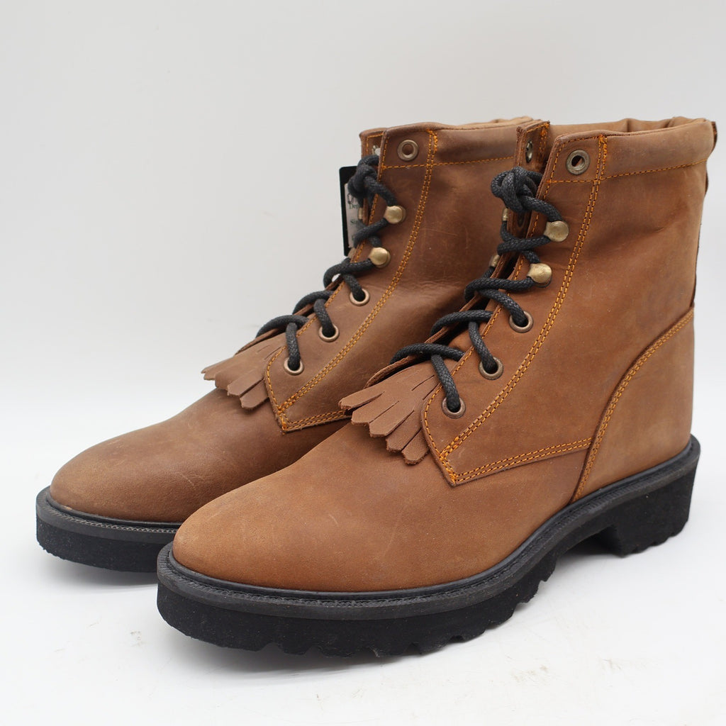 Double-H Boots Packer Work Boots Womens 5.5 D Vintage 90s Brown Leather DH 925Y - take2supply