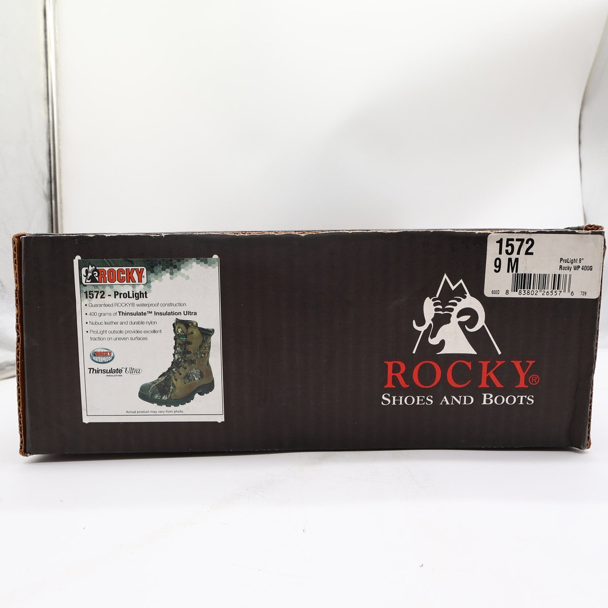 Rocky ProLight 1572 Hunting Boots Mens 9 M Brown Camo Leather Waterproof NWT - take2supply