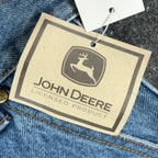 John Deere Y2K Carpenter Shorts Girls 10 Blue Stone Wash Denim NWT - take2supply