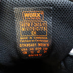 Worx by Red Wing Shoes 5401 Steel Toe Work Boots Mens 13 Black Orange Excellent - take2supply