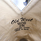 Old West 1606 Western Cowboy Boots Kids Size 1.5 Brown Black Leather NWT - take2supply
