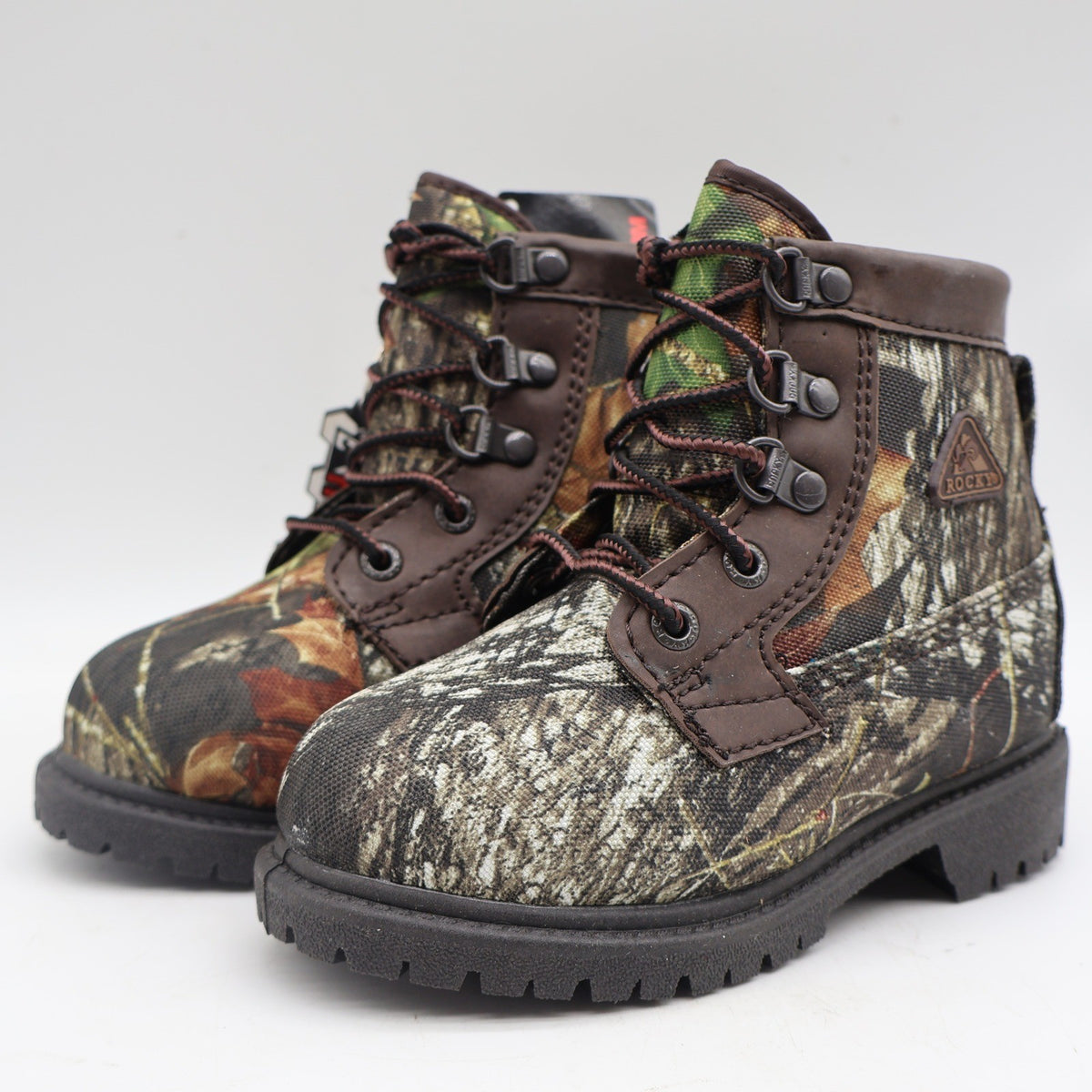 Rocky Bear Claw Boots Kids 10W Brown Camo Thinsulate Hunting Outdoor FQ0003410 - take2supply