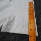 Dee Cee Striped Button Up Shirt Womens 9/10 Vintage 80s Gray Cotton Blend USA - take2supply