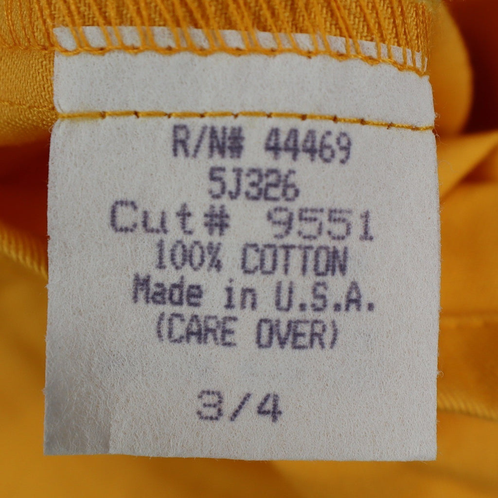 Hang Ten Shorts Womens 3/4 Vintage 90s Yellow Cotton High Rise Made in USA NOS - take2supply