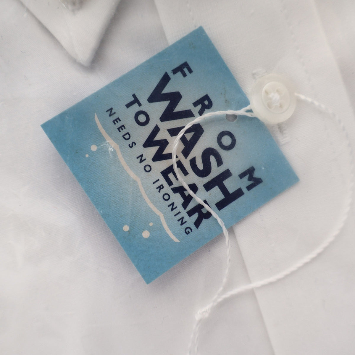 Tommy Hilfiger Shirt Boys 6 White Non Iron Cotton Long Sleeve Crest Cuff NWT - take2supply