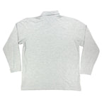 Harriton Long Sleeve Polo Mens XL Gray Cotton Blend M265L New No Tags - take2supply