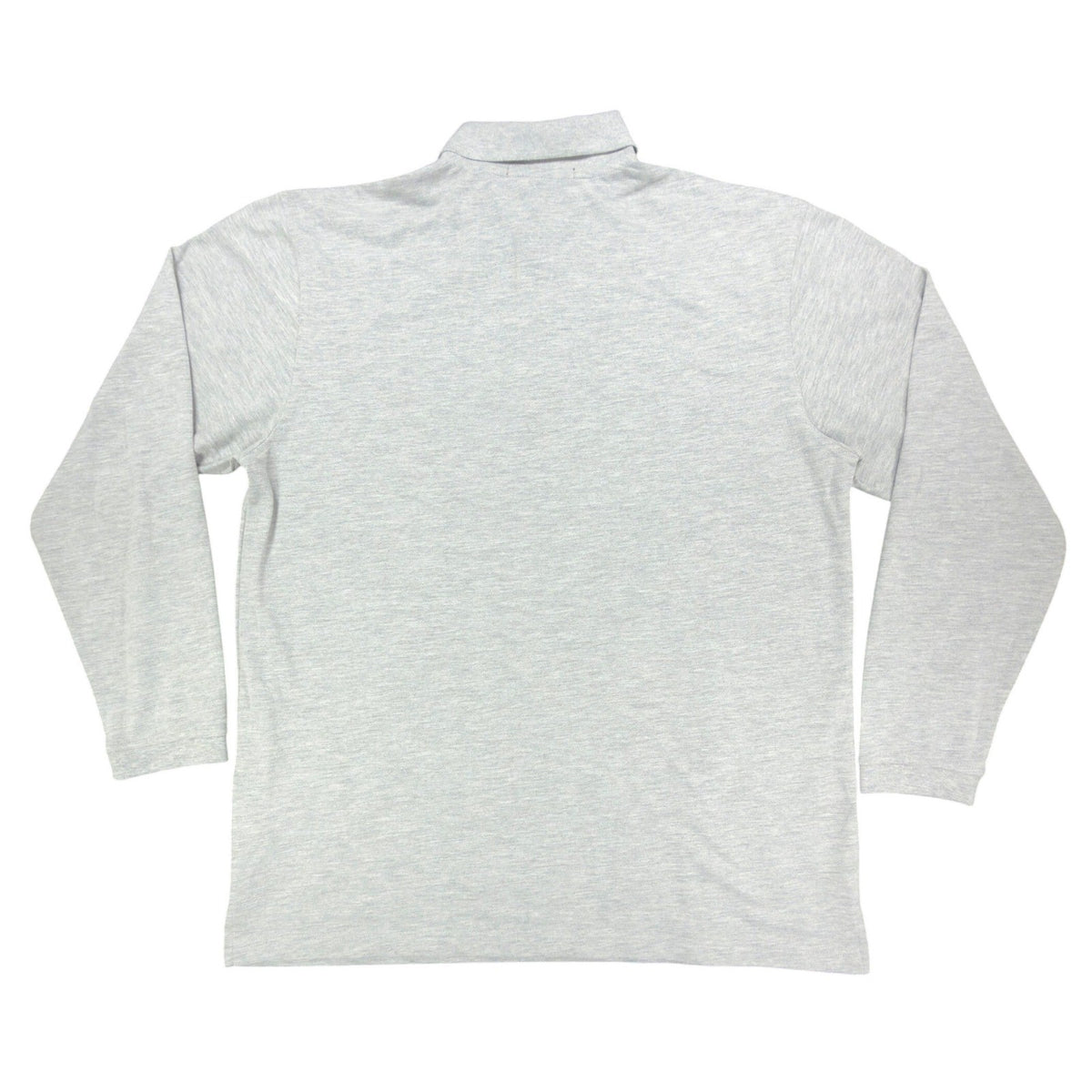 Harriton Long Sleeve Polo Mens XL Gray Cotton Blend M265L New No Tags - take2supply