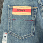 Tommy Hilfiger Y2K Slouch Fit Jeans Boy 16 Blue Cotton Deadstock NWT - take2supply