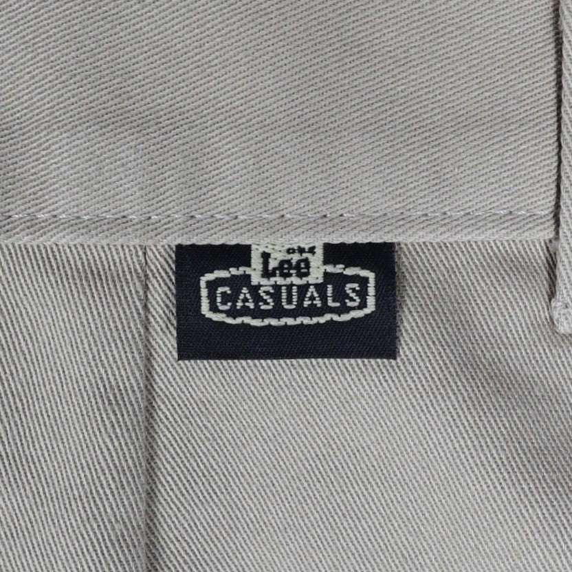 Lee Casuals Pleated Chino Pants Womens 12 M Khaki Cotton Wrinkle Free NWT - take2supply