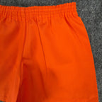 Fruit of the Loom Vintage 70s Gym Shorts Boys XS Orange Cotton NWT - take2supply