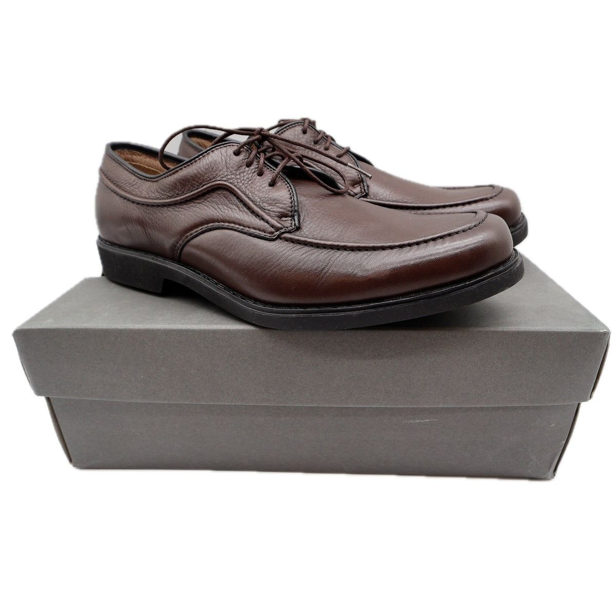 Hush Puppies Tribute Oxford Shoes Mens 10 M Dark Brown Leather Lace Up 16408 - take2supply