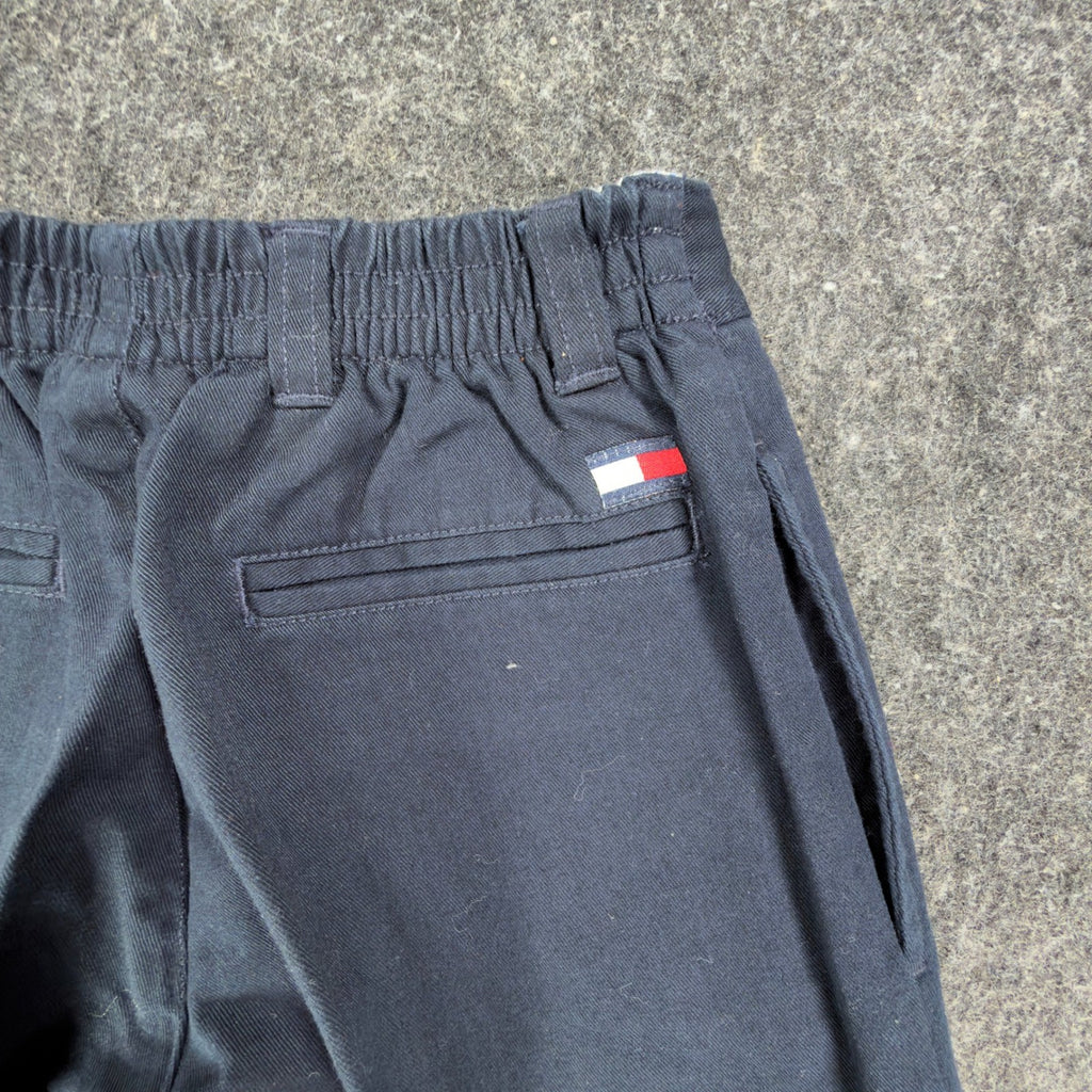 Tommy Hilfiger Y2K Pleated Chino Shorts Kids 6 Navy Blue Cotton NWT - take2supply