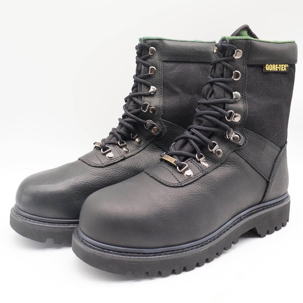 Wolverine Big Horn Boots Mens 8.5 W Vintage Y2K Black Leather Gore-Tex 03851 NEW - take2supply